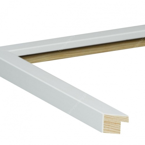 Prosta wąska biała ramka - 2