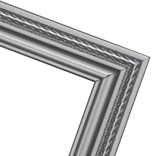 Cienka ozdobna srebrna ramka