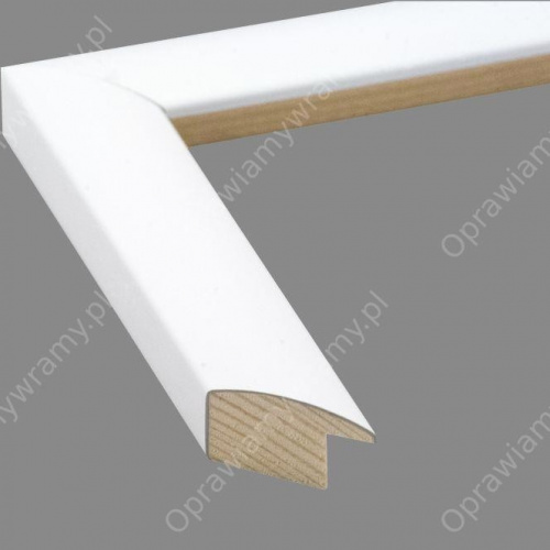 Biała obła ramka - 2