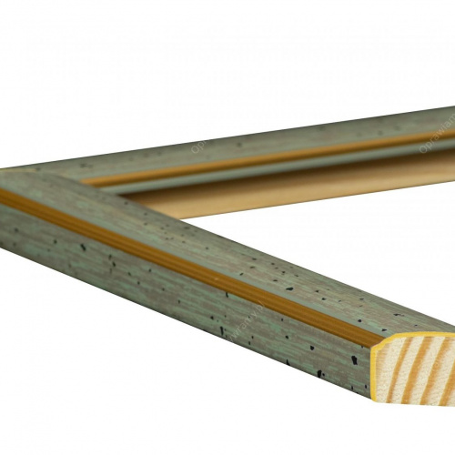 Ramka szarozielona do akwareli - 2