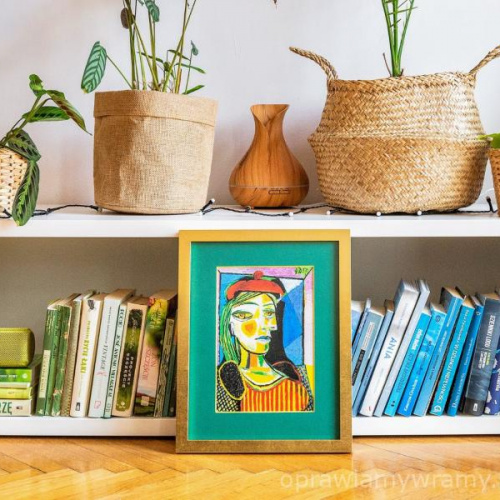 Złota prosta cienka ramka - 3