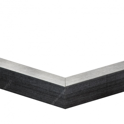 Srebrna ramka z ciemnym przetarciem - 4