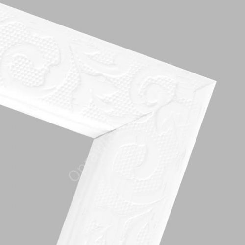 Biała wytłaczana do zdjęć