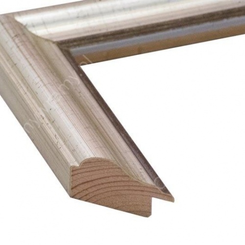 Srebrna postarzana ramka - 2