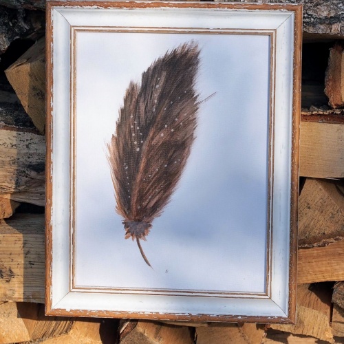 Biała retro ramka - 4