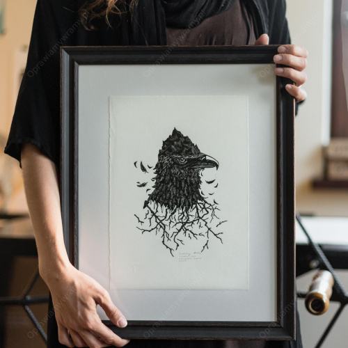 Czarna wąska przecierana - 4