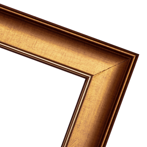 Miedziana ramka do pamiątki komunii