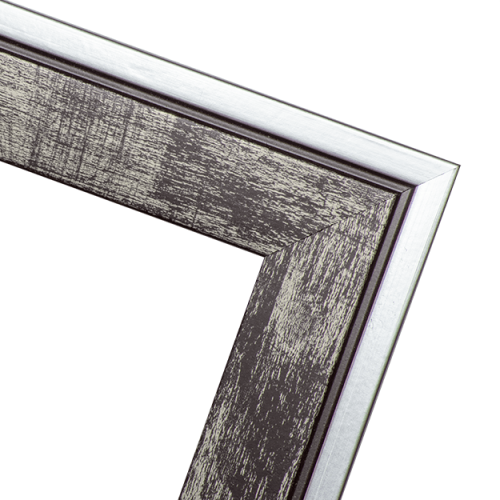 Czarno-srebrna ramka