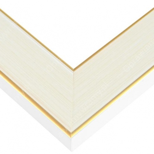 Rama ecru kremowa prążki - 4