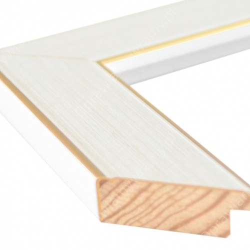 Rama ecru kremowa prążki - 2