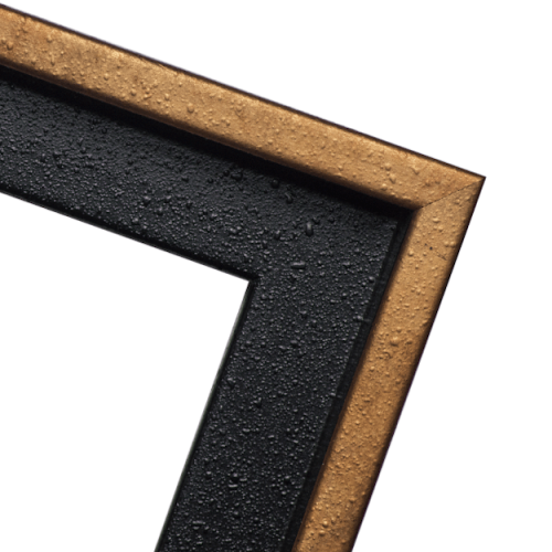 Czarno złota ramka amerykańska