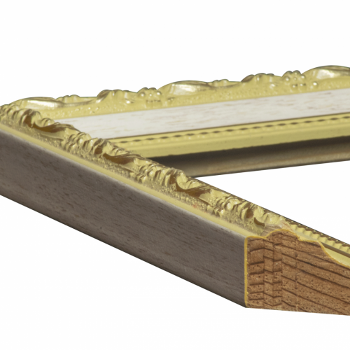 Kremowo złota ramka na pamiątkę komunii - 3