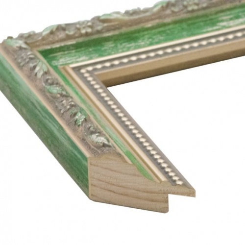 Zielona ramka z ozdobnikiem - 7