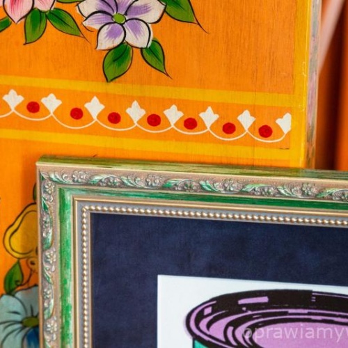 Zielona ramka z ozdobnikiem - 3