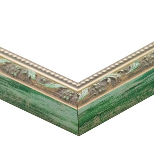 Zielona ramka z ozdobnikiem - 8