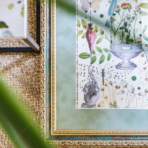 Delikatna zielona ramka - 6