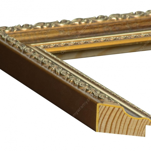 Delikatna brązowa ramka - 2