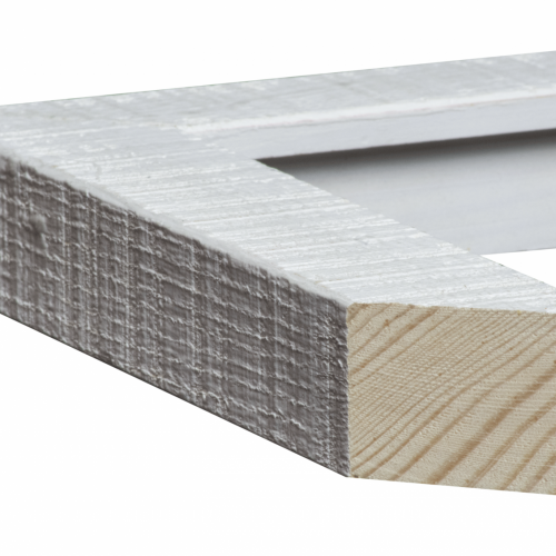 Biała ramka do gablotki - 2