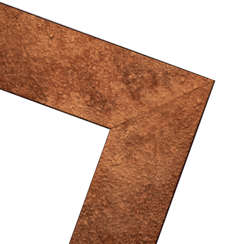 Miedziana głęboka ramka do gablotki