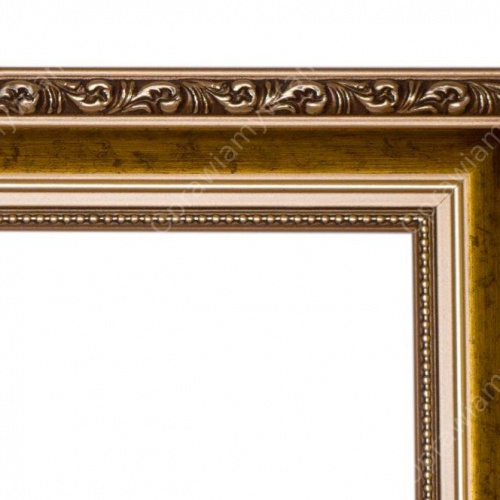 Wąska złota z ornamentem - 3