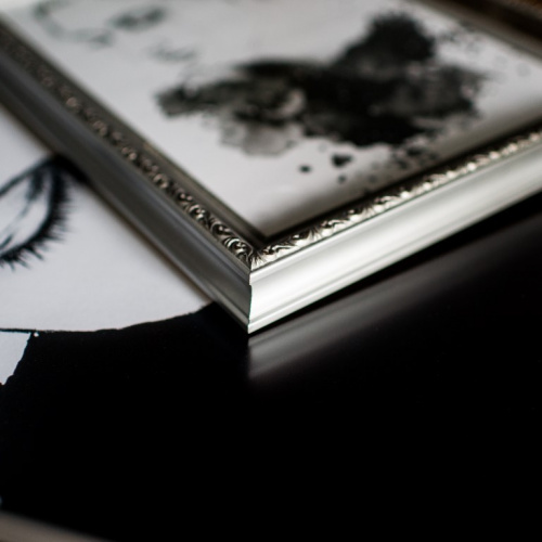 Ozdobna srebrna ramka - 3