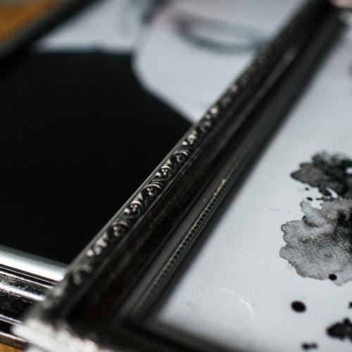 Ozdobna srebrna ramka - 2