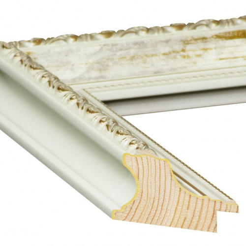 Ozdobna kremowo-złota ramka - 4