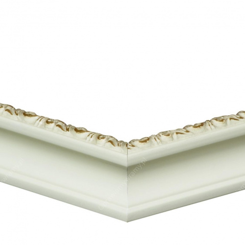 Ozdobna kremowo-złota ramka - 6