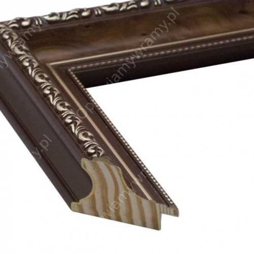 Elegancka brązowa ramka - 2