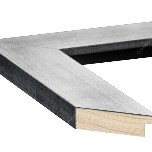 Srebrna przecierana rama - 2