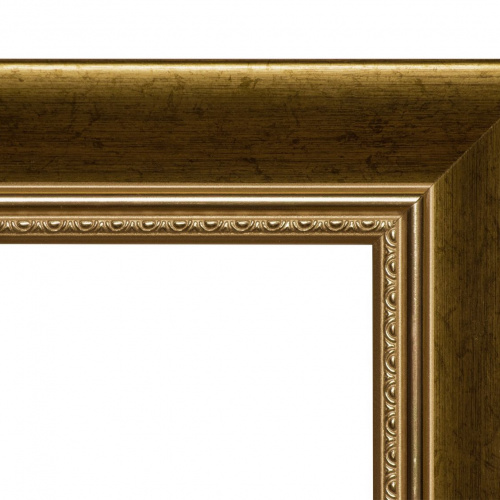 Złota przecierana zdobiona rama - 3