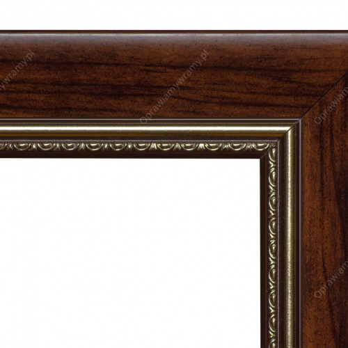 Zdobiona rama w kolorze wenge - 3