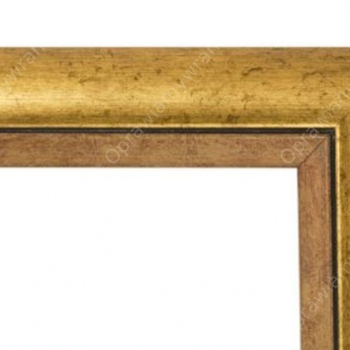 Ramka złoty półwałek - 3
