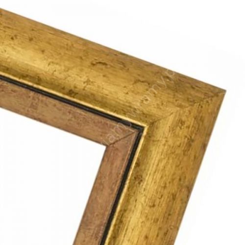 Ramka złoty półwałek