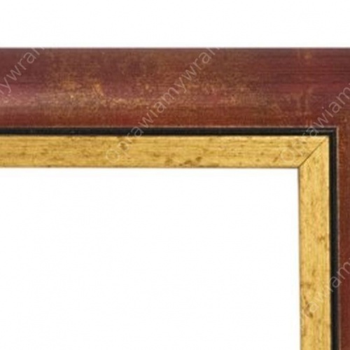 Mahoniowo-złoty półwałek - 3