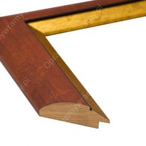 Mahoniowo-złoty półwałek - 2