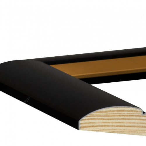 Ramka czarna ze złotym - 2