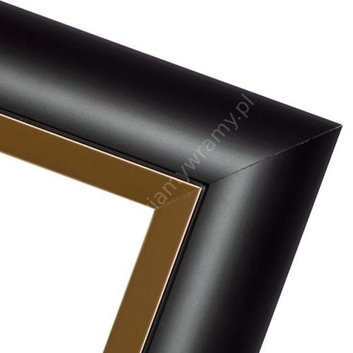 Ramka czarna ze złotym
