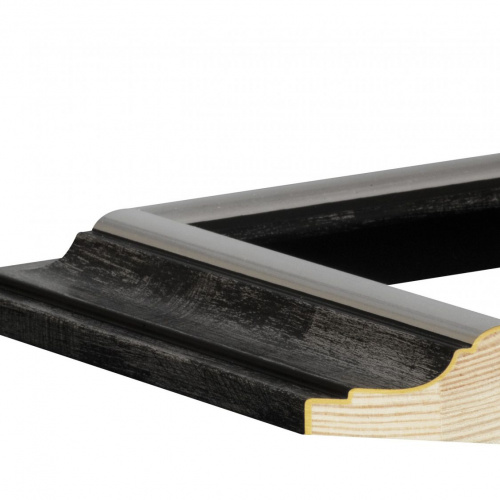 Czarna ze srebrnym paskiem 50-03 - 3