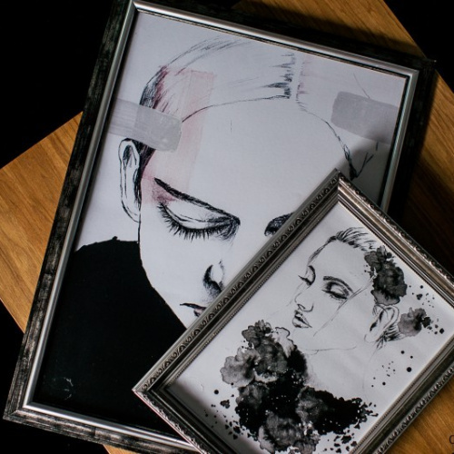 Czarna ze srebrnym paskiem 50-03 - 7