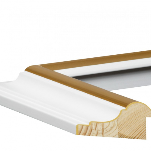 Biała ze złotym paskiem - 2