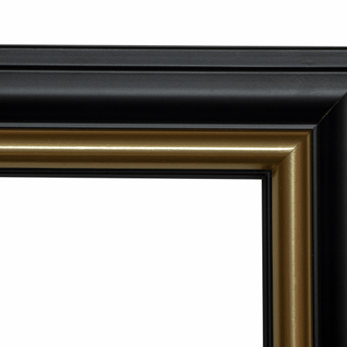 Czarna ze złotym paskiem - 4