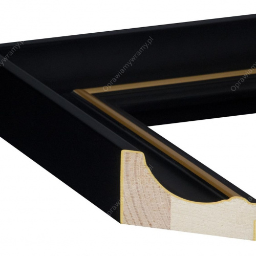 Czarna ze złotym paseczkiem - 2