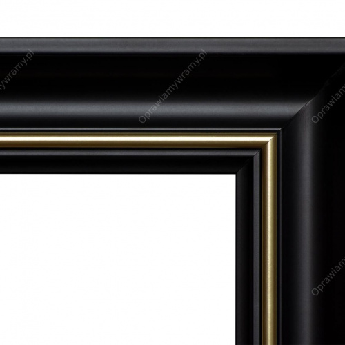 Czarna ze złotym paseczkiem - 3