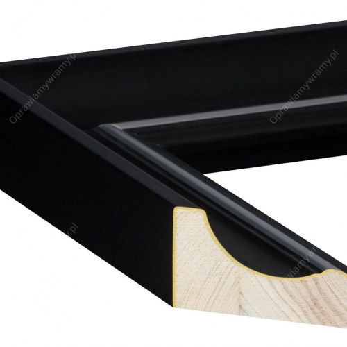 Klasyczna czarna rama do luster - 2