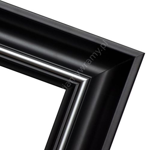 Klasyczna czarna rama do luster