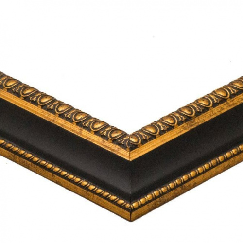 Czarna ze złotym ornamentem - 4