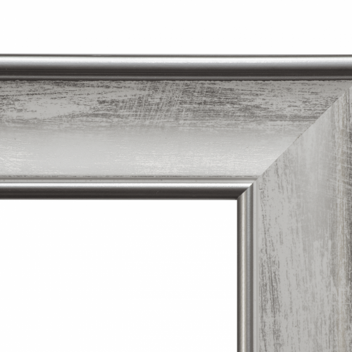 Srebrna rama przecierana na biało - 3