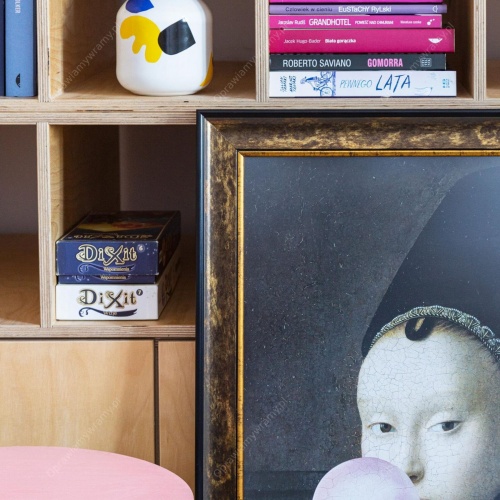 Czarnozłota cieniowana ramka oprawa obrazów - 7