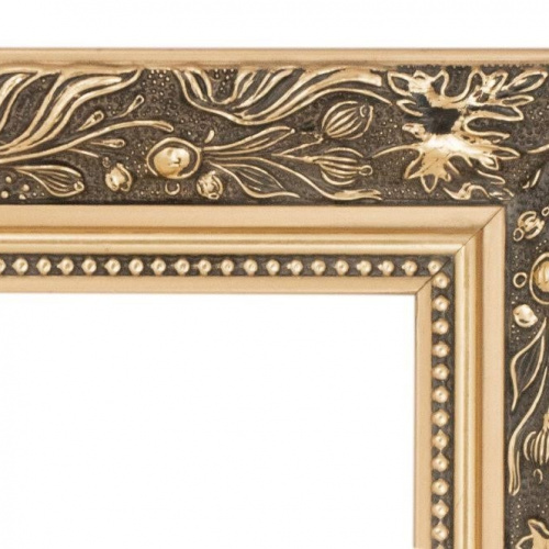 Bogato zdobiona złota ramka makówka - 5